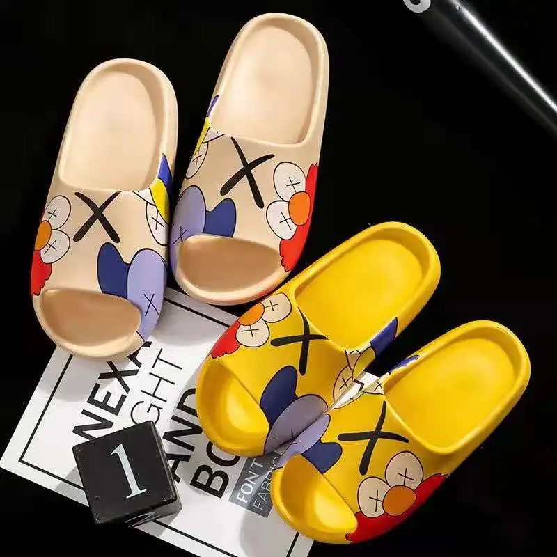 

Wholesale kids cartoon slippers, skateboard shoes, beach slippers Yeezy slippers/custom printed yeezy slide