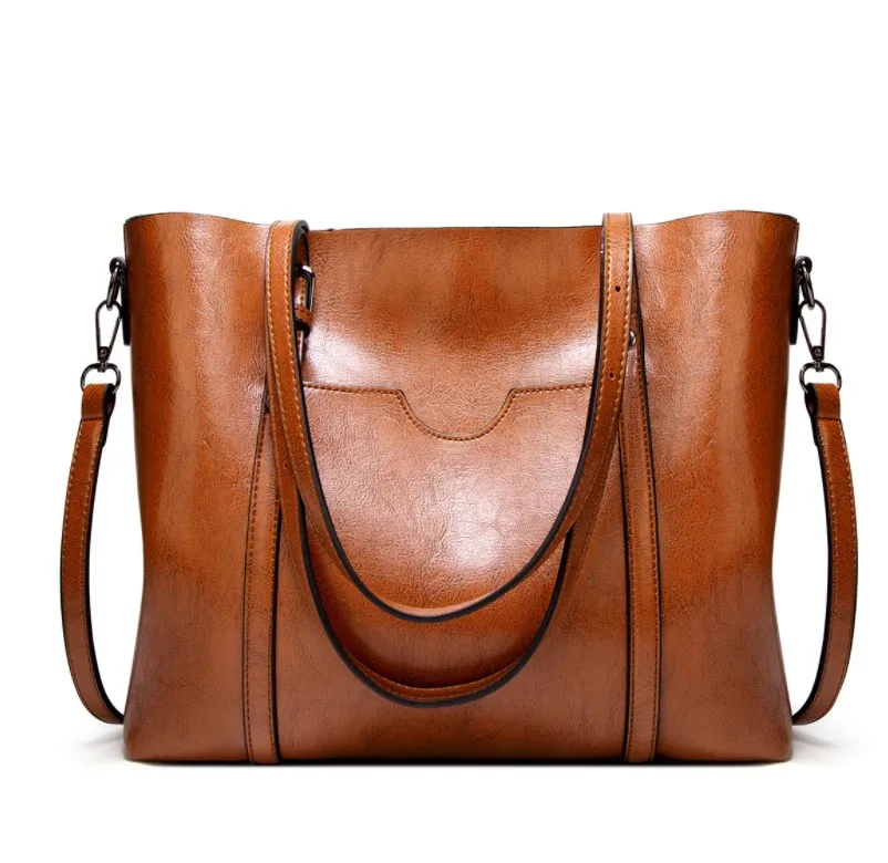 

Women Briefcase Laptop Tote Bag Vintage Leather Handbags Shoulder Work Purses