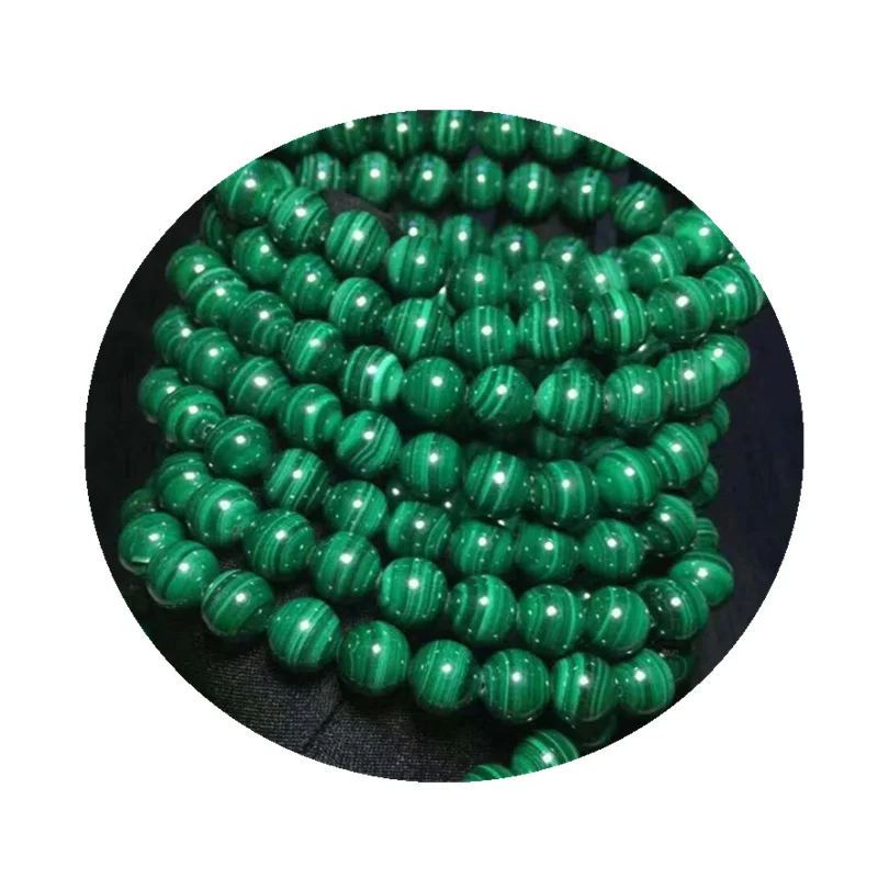 

Fashion Natural Stone Jewelry Green Malachite Beads bracelet