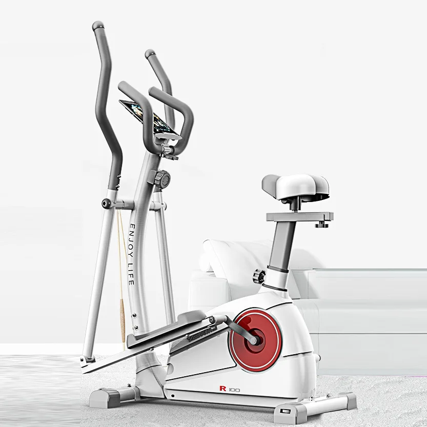 

High Quality Magnetic Resistance Elliptical Trainer Bicycle, White/black