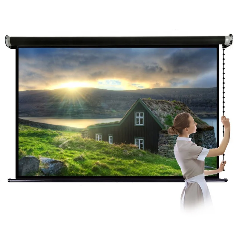 

Yinzam 72 inch 16:9 Manual High Clear Projection Screens for XGIMI/BENQ/ESPON Projector Home Theater Cinema Screen