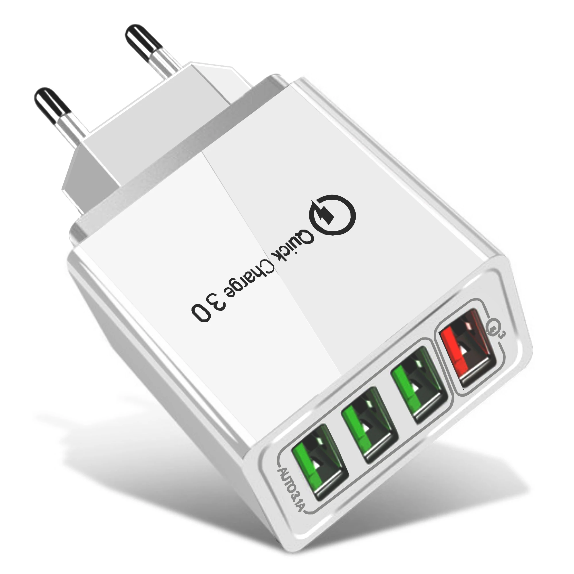 

2020 high speed mobile phone chargers adapter qc 3.0 usb wireless charger