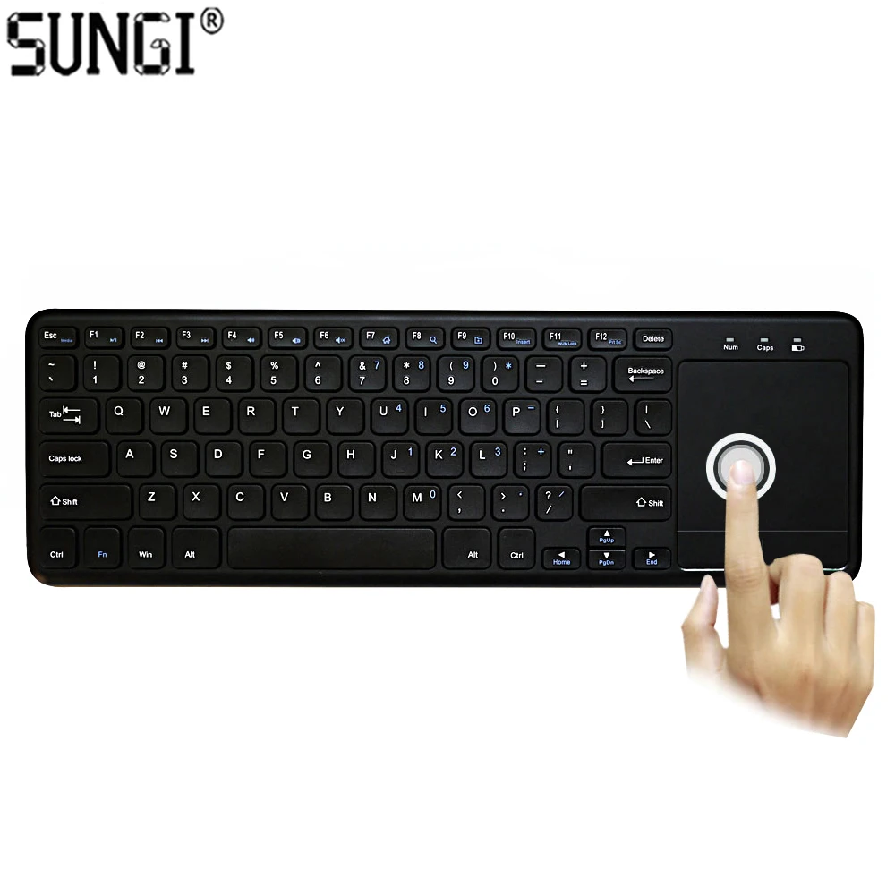 

2.4GHz Wireless Touch TV Keyboard with Easy Media Control and Built-In Touchpad for Android TV Box PC Smart TV