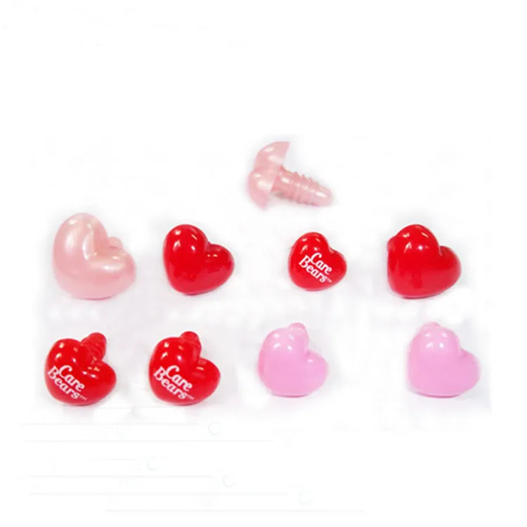 

Heart Shape Plastic Nose ABS Material Doll Toy Nose Wholesale, Multi