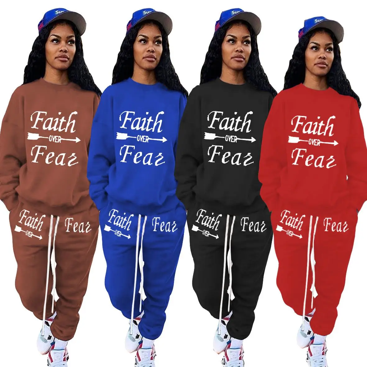 

Women Jogger Sets Tracksuits Women Hoodies Two Piece Set Fall Clothing Outfits 2 Piece Sets Stacked Pants Leggings Sweatpants