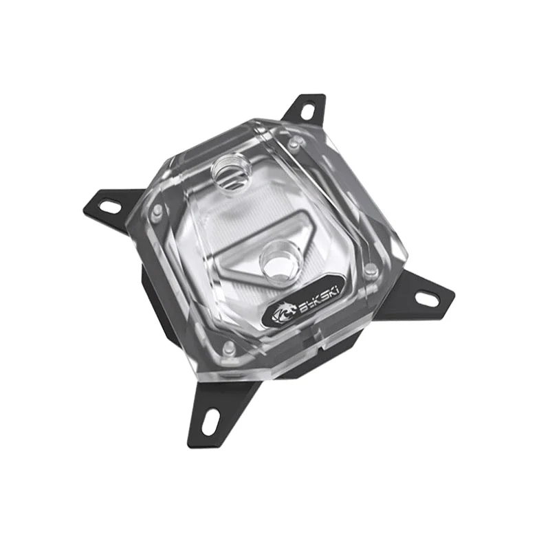 

Bykski CPU Water Block For INTEL LGA1150 1151 1155 1156 2011 X99 Transparent support GND Water Cooling 5V 3PIN CPU-XPR-B-I-V2, Black