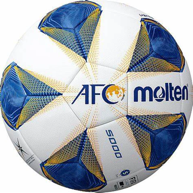 

New Design Hot Selling TPU Thermal Bonded Molten Soccer 2021 Design for Professional Match, Orange, blue, red