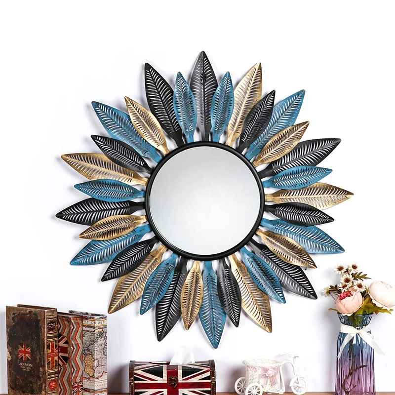 

Manufacture Wholesale Customized Flower Shape Modern Mirror Decorative Wall, As picture