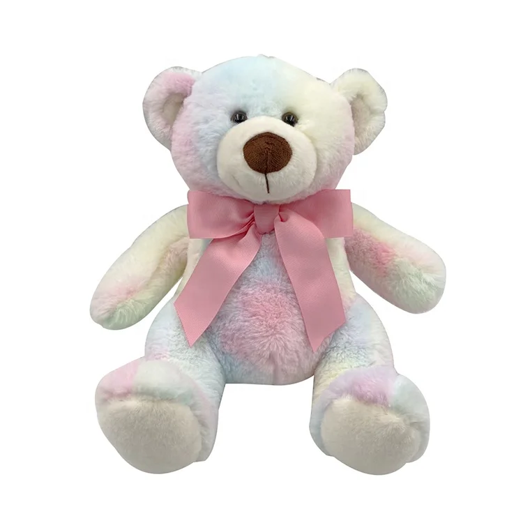 New Tiedye Color Teddy Plush Bear Doll Stuffed Plush Toys For Kids