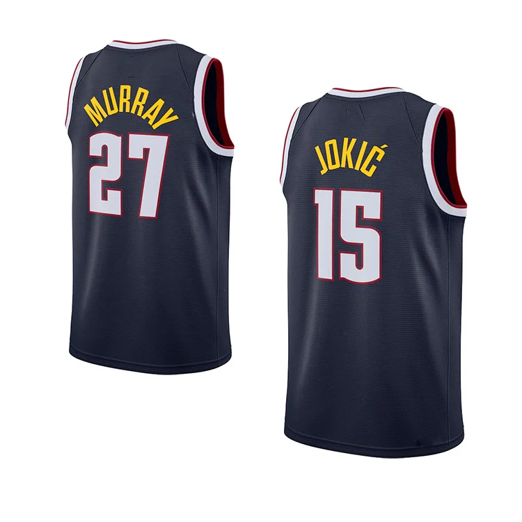 

Men's Basketball Jerseys Nuggets Embroidery 15 nikola jokic 27 MURRAY 1 PORTER JR Custom Wear Uniform 2021 Wholesale