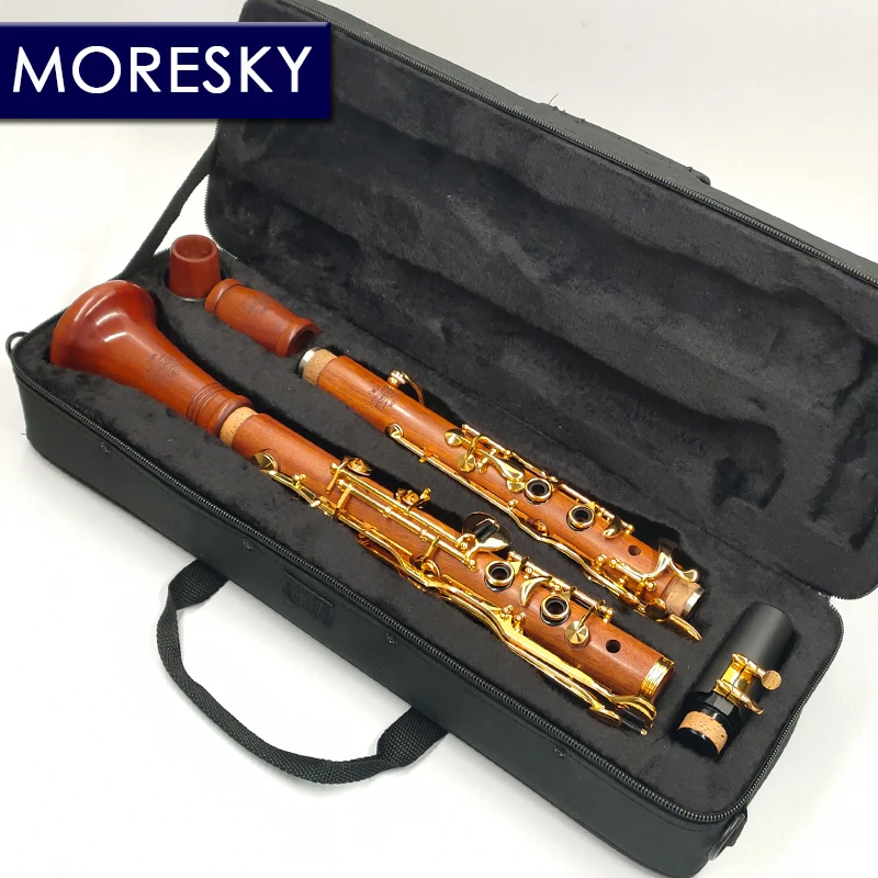 

Oehler System Clarinet G Redwood Turkish Clarinet Rose Gold Plated Keys Clarinete Mopane MORESKY M211