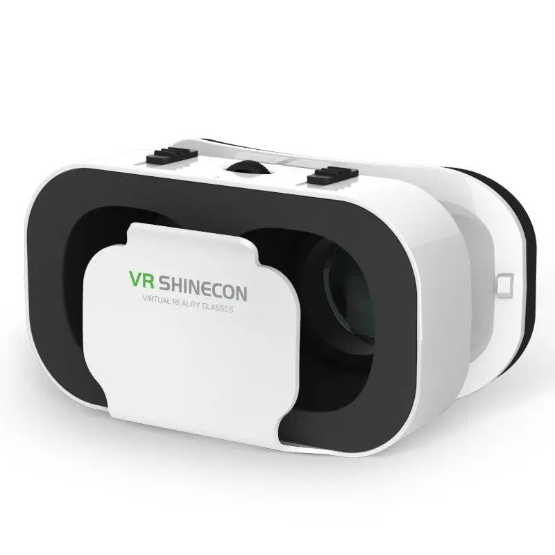 

VR SHINECON G05A 3D VR Glasses Headset VR Virtual Reality for 4.7-6.0 inches Android iOS Smart Phones 3D Glasses Box r30, Black