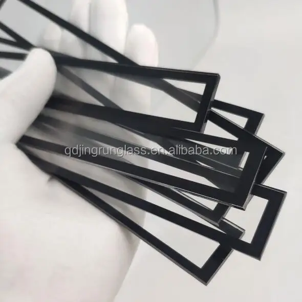 Customized Silk Screen Toughened Black Light Glass Led Wall Washer Lamp