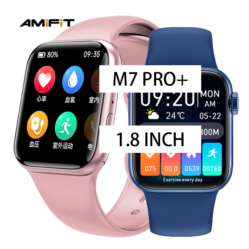 

1.8 inch m7pro m7 pro lux all voice assistant call reloj inteligente seri serie 7 serie7 smartwatch copy clone oem smart watch