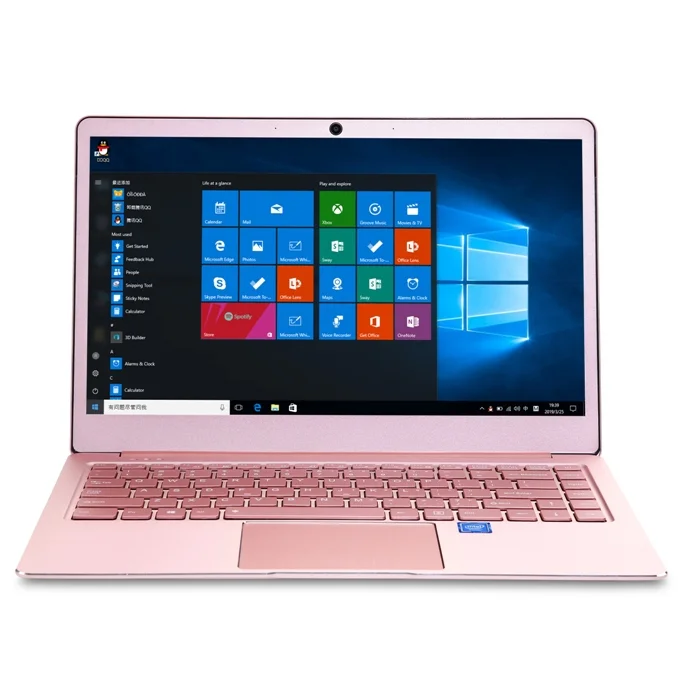 

14.1'' Aluminum Slim Laptop Intel Celeron J3455 8GB RAM 512GB SSD 1920*1080 Silver Pink Colors Quad Core Netbooks