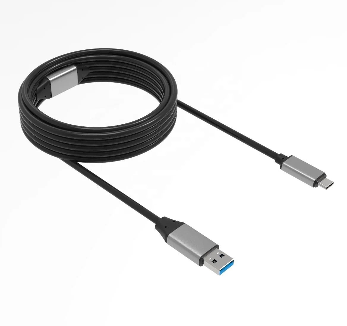 

USB 3.0 A male to C type male, High-speed transmission data cable, 100W fast charging cable, Gray