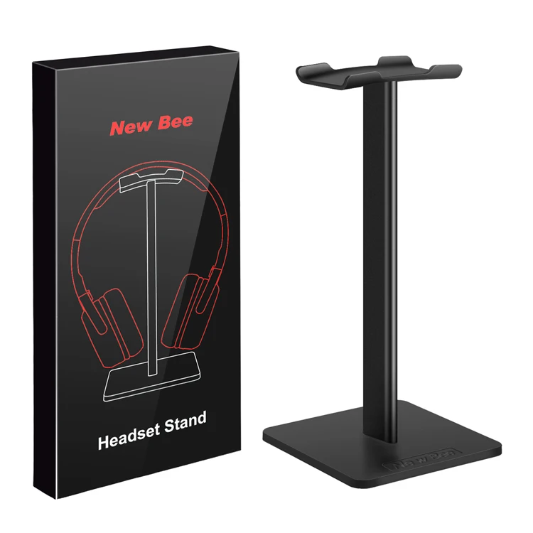 

Amazon Best Sellers Headphone Stand Headset Holder New Bee Earphone Stand, Black white
