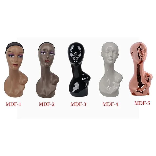 

Wholesales OEM European display wigs scarfs model head makeup realistic women mannequin heads without shoulder for sale