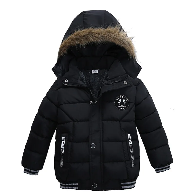 Fashion Wholesale Winter Kids Children Baby Boys Down Fur Jackets Coats ...