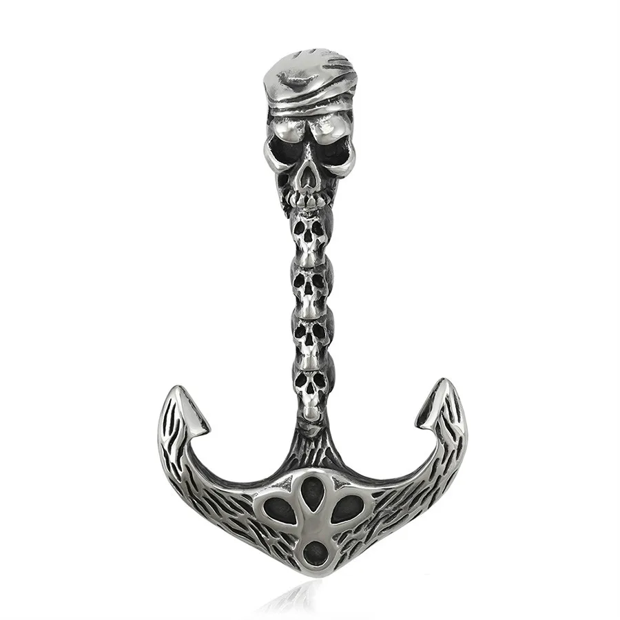 

34606 Xuping jewelry latest fashion fashion cool style personality design skeleton head stainless steel men's pendant