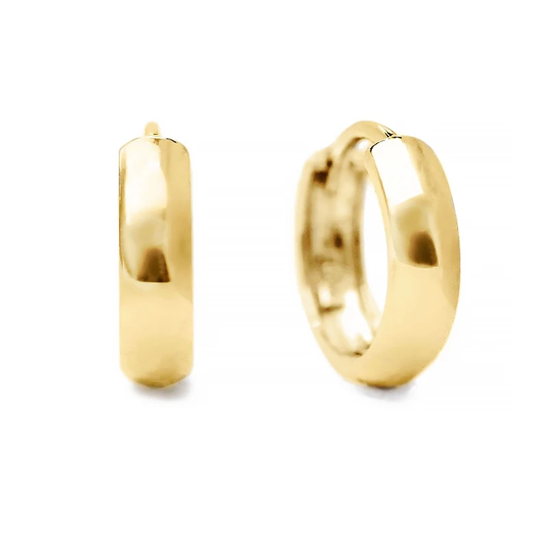 

Gemnel fashion gold vermeil 925 sterling silver huggie hoop earrings, Customized color