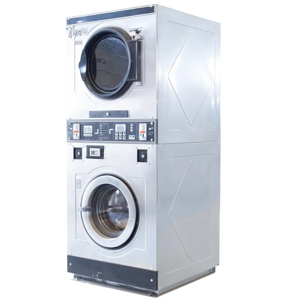 
coin operated washing machine and dryer for laundromat 