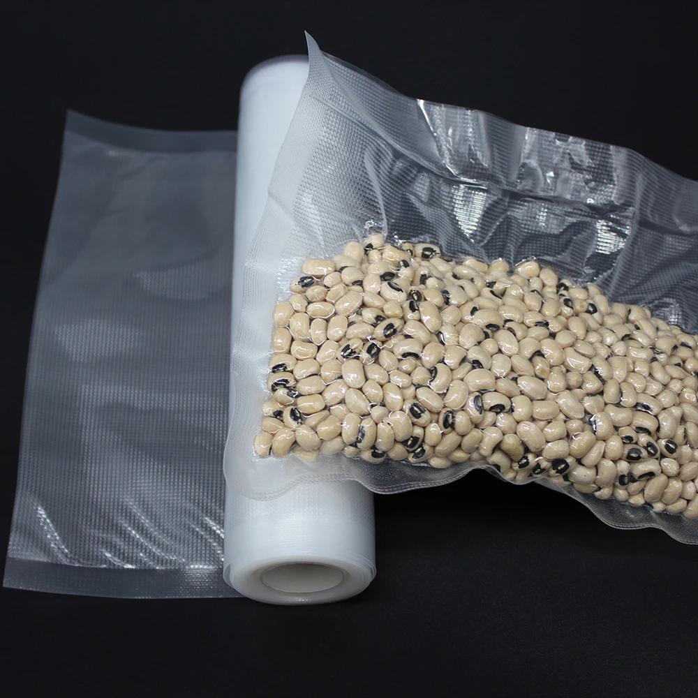 
OEM Textured Food Storage Nylon Vacuum sealer Packaging Plastic roll Bags 