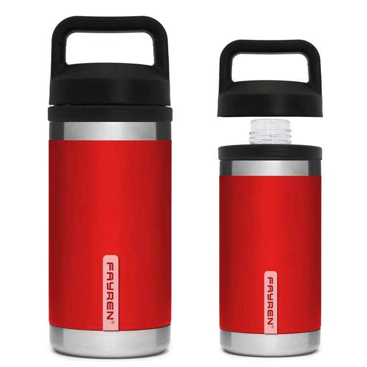 

New Style Brief Double Wall Insulated Thermos Stainless Steel sport drinking bottle with Spout Lid, Customized color