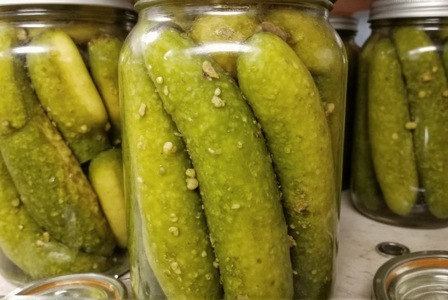 Pickle Jar with Dill and Garlic