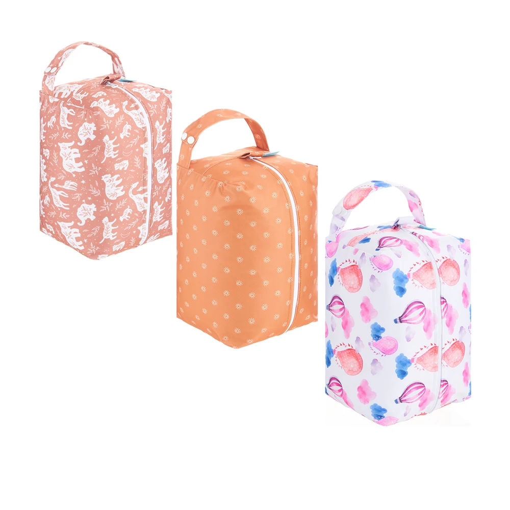 

Happyflute new patterns Waterproof wet bag Reusable Fashion Diaper Pods Baby Cloth Diaper Bags