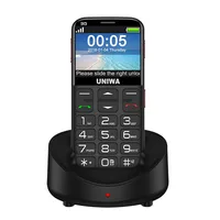 

UNIWA V808G 2.31 inch Curved Screen Senior Phone 3G WCDMA 850/1900/2100MHz Old Man Mobile Phone