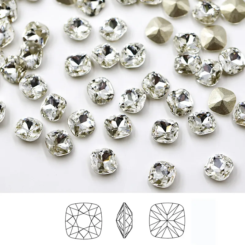 

Paso Sico Fashion Diy Beads Cushion Crystal Glass Rhinestone Jewelry Making Nail Art