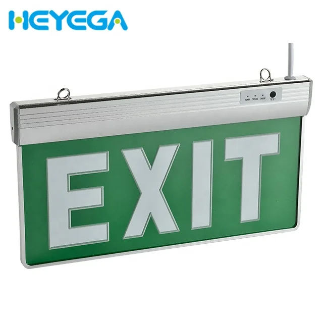 Sign Exit Emergency LED Power Pack Keluar Signage Cahaya