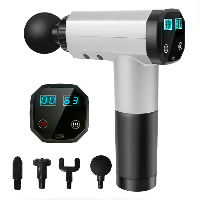 

YOUMAY best massage gun rechargeable deep tissue vibration percussion cordless muscle massage gun pro 24v quiet with LED display