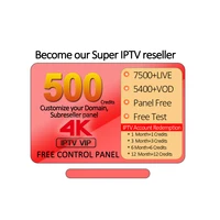 

4K Channels 12900+Live/Vod USA Europe African Country with Credit Control Reseller Panel 4k iptv reseller panel free test code