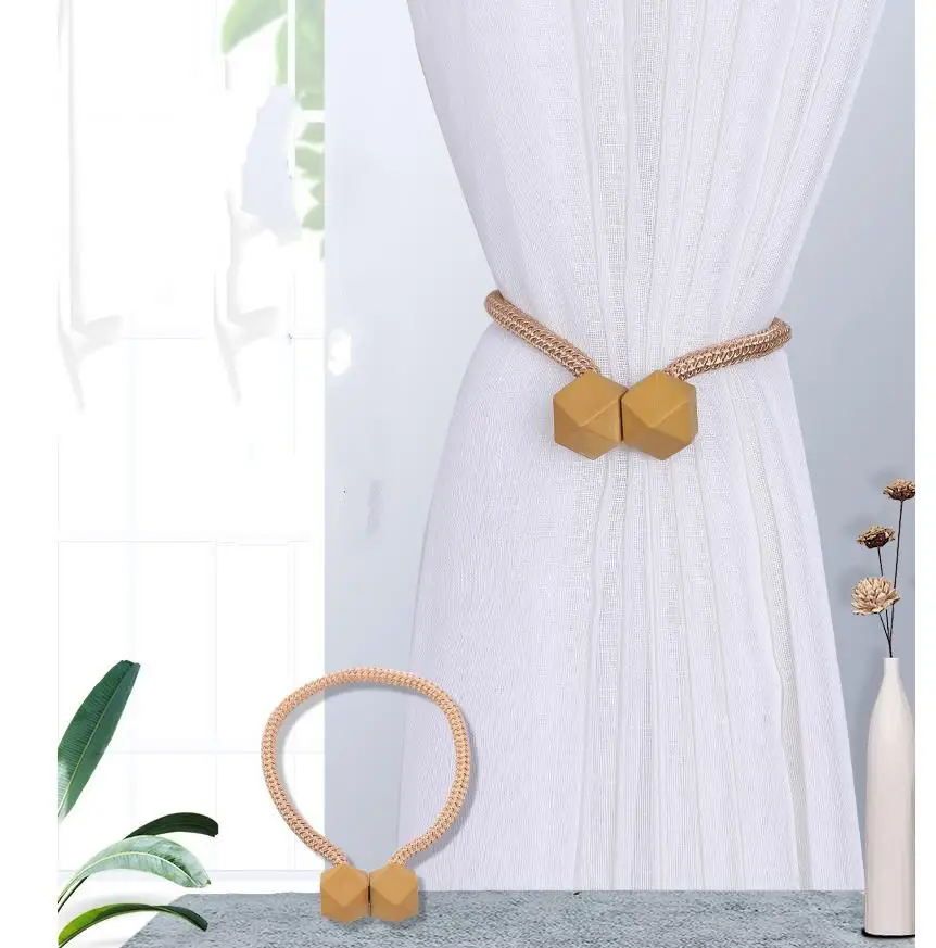 

Weave rope magnetic curtain buckle decorative curtain buckle practical office and home, Mulit-color