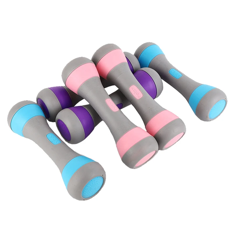 

Hot Sale Mini Non-slip Adjustable Kit Juego De Mancuernas Gimnasio Gym Dumbells, Pink, blue, purple