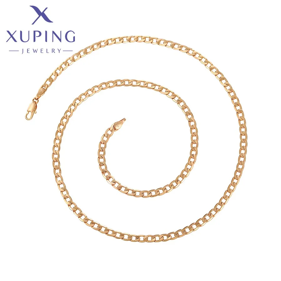 

A00919856 Xuping fashion elegant exquisite and luxurious 18k gold design sense neutral jewelry necklace