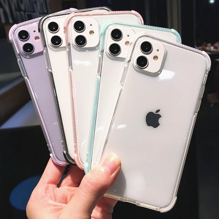 

Amazon Hot Sale Transparent Shockproof TPU Gel Bumper Clear Cell Phone Case for iPhone 11 Pro Max XR Back Cover Fundas Celular