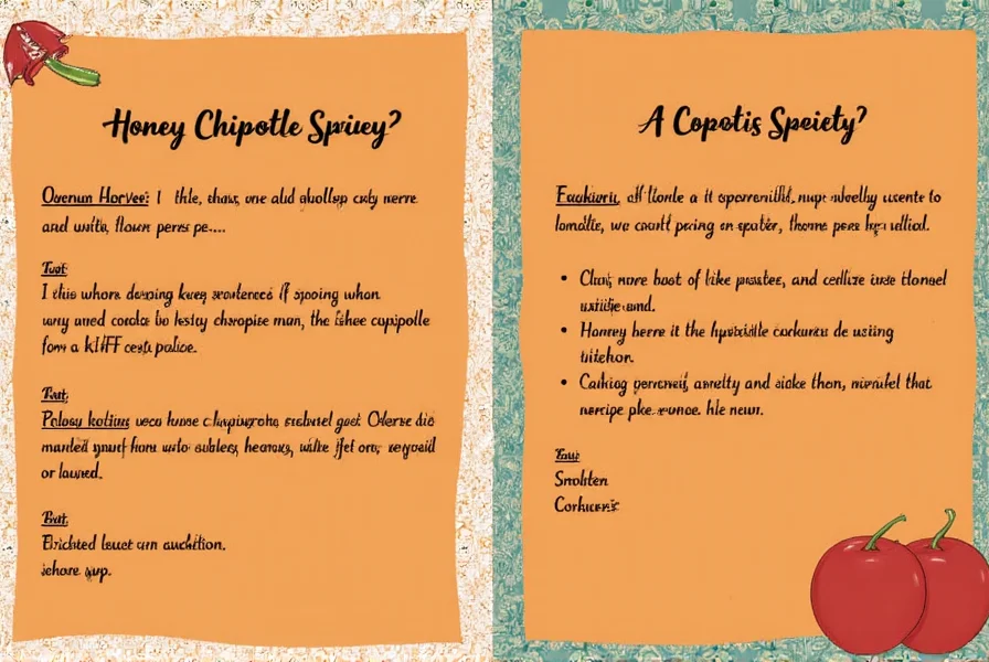 Honey Chipotle Recipe