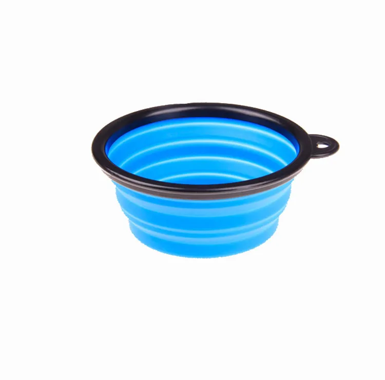 

Wholesale nice price fashion Colorful Plastic Collapsible Folding Silicone Foldable Pet Bowl