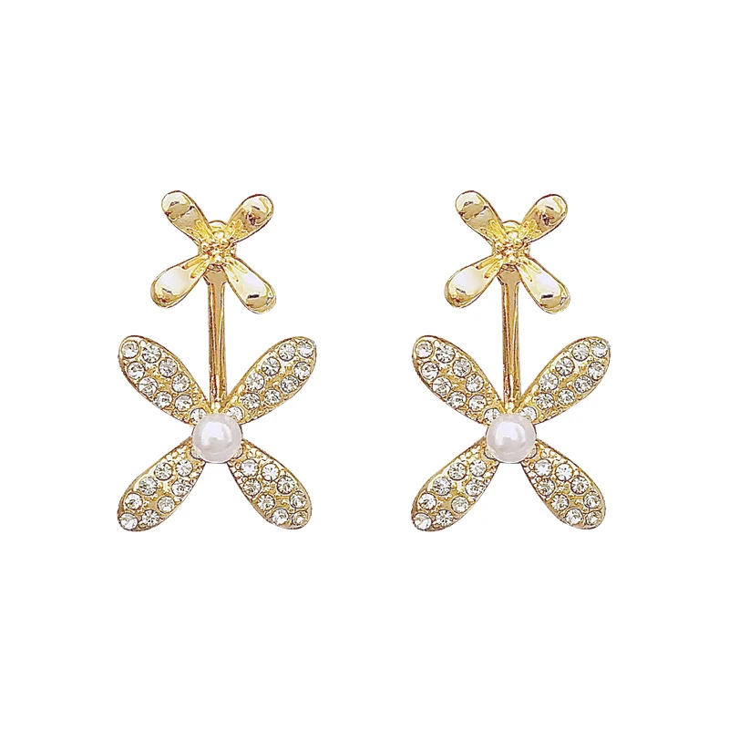 

925 silver luxury high-grade Earrings South Korea fashion 2020 new style petal Earrings Fashion atmosphere Earrings