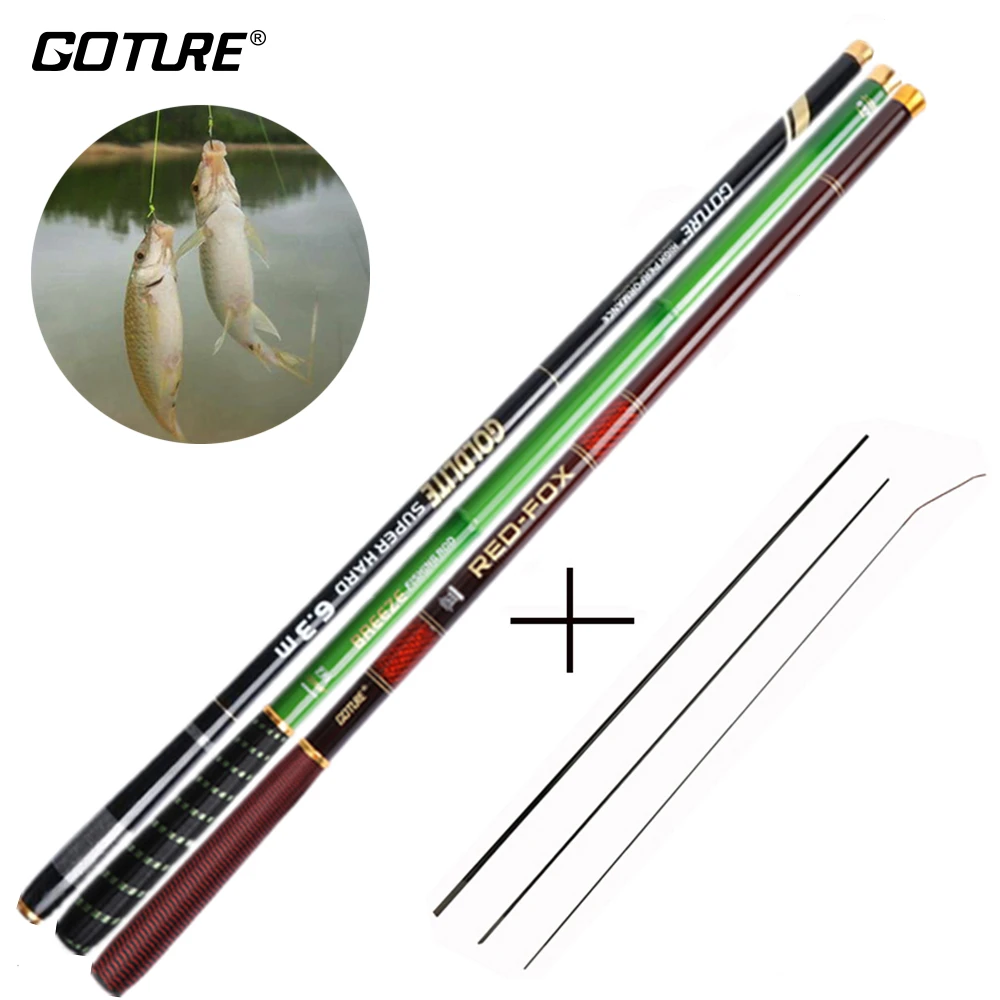 

Carbon Inshore Stream Trout Pole Telescopic Fishing Rod Ultralight Travel Fishing Rod 3.0M-7.2M