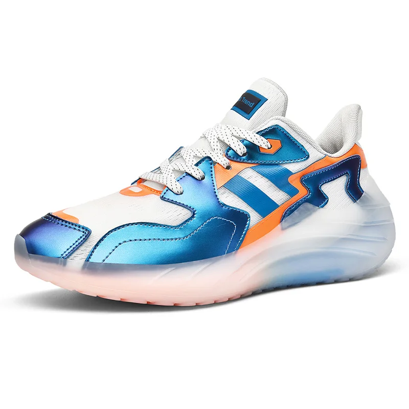 

2021 High quality custom Trend Design Fly Knit Breathable Memory Foam Sneakers For Men sport running shoes causal shoes, 3 color