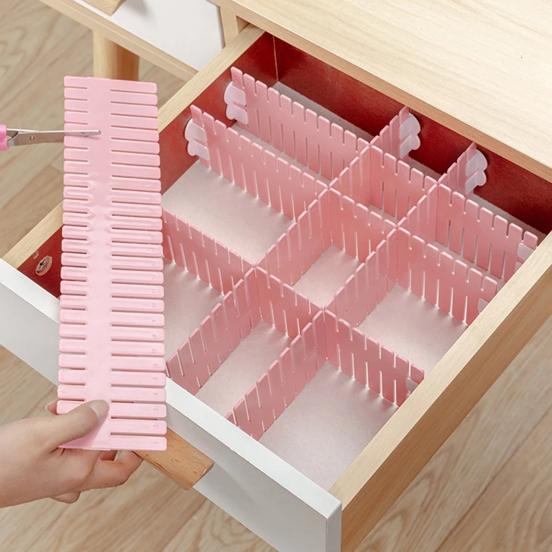 

Factory direct drawer storage divider free combination classification partition underwear lattice storage plastic drawer divider
