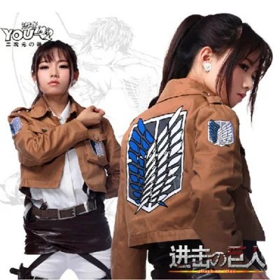 

2021 Fashion Attack on Titan Jacket Shingeki no Kyojin jacket Legion Cosplay Costume Jacket Coat Any Size High Quality, Picture