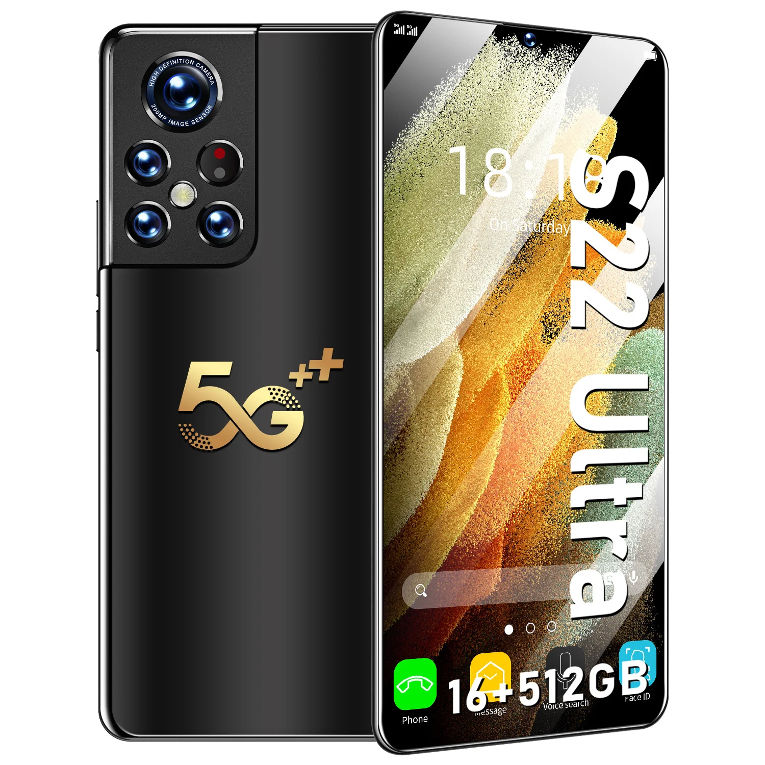 

5G Smartphone S22 Ultra 6.9 inch Full Screen 16GB+512GB Smartphone Android 6800mAh 5G Cellphone Triple SIM Mobile Phone