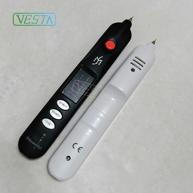

Vesta 2019 Korea Micro Plasma Lift Pen Fibroblast Plasma Pen For Salon/Home Use Lift Skin Laser Spot Mole Plaxel Plasma Pen, Black,white