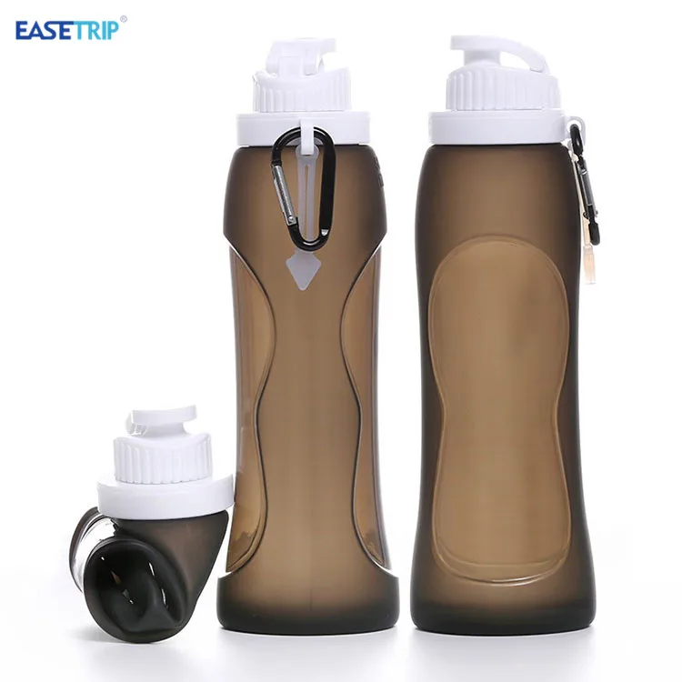 

Customized Eco Friendly Soft Silicone Collapsible Personalized Drinking Foldable Sport Water Bottle with Custom Logo