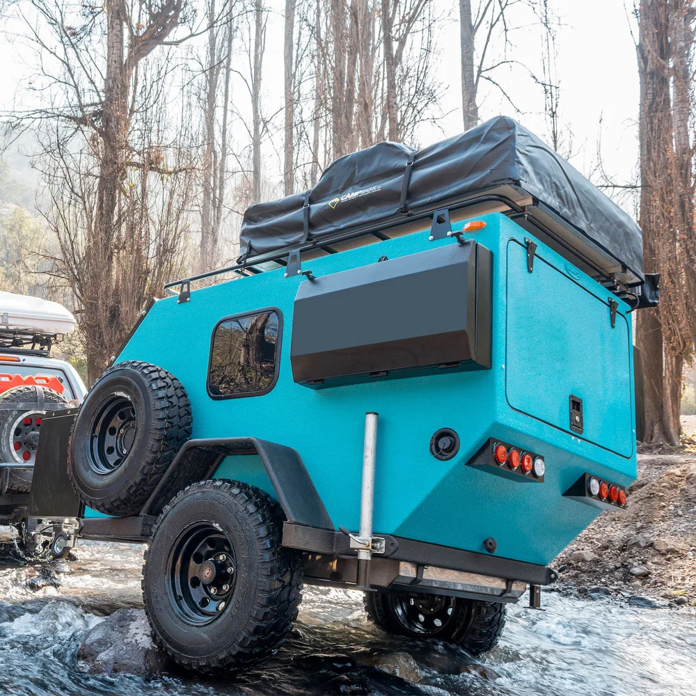 
ECOCAMPOR Small Off Road Camper Trailer With Rooftop Tent 